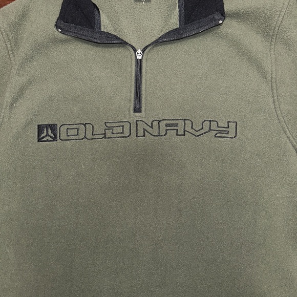 Green Old navy quarter zip size large - Picture 2 of 3